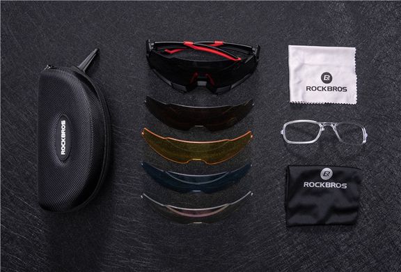 Велосипедные очки Rockbros RB-SP176 черные купить