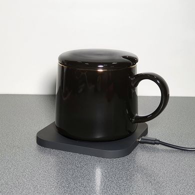 Чашка з підігрівом і бездротовою зарядкою HOT SMART чорна 300 мл купити